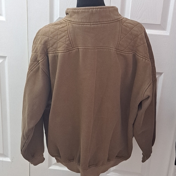 Columbia Olive Green Mock Neck Sweat Shirt   Size XL - Picture 3 of 9